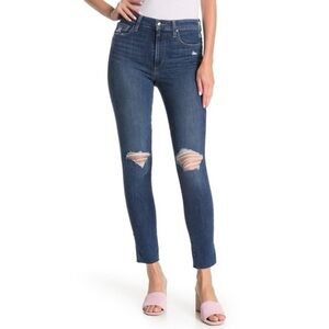 Joe's Jeans Franklin High Rise Denim Twilight Skinny Ankle Distress Blue Size 30